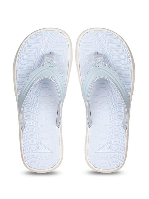 power by bata women's dd blue flip flops