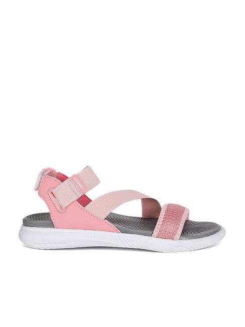 power by bata women's lite pink back strap sandals