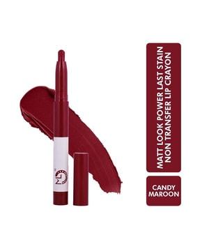 power last lip stain crayon lipstick - candy maroon