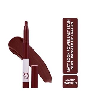 power last lip stain crayon lipstick - magic maroon