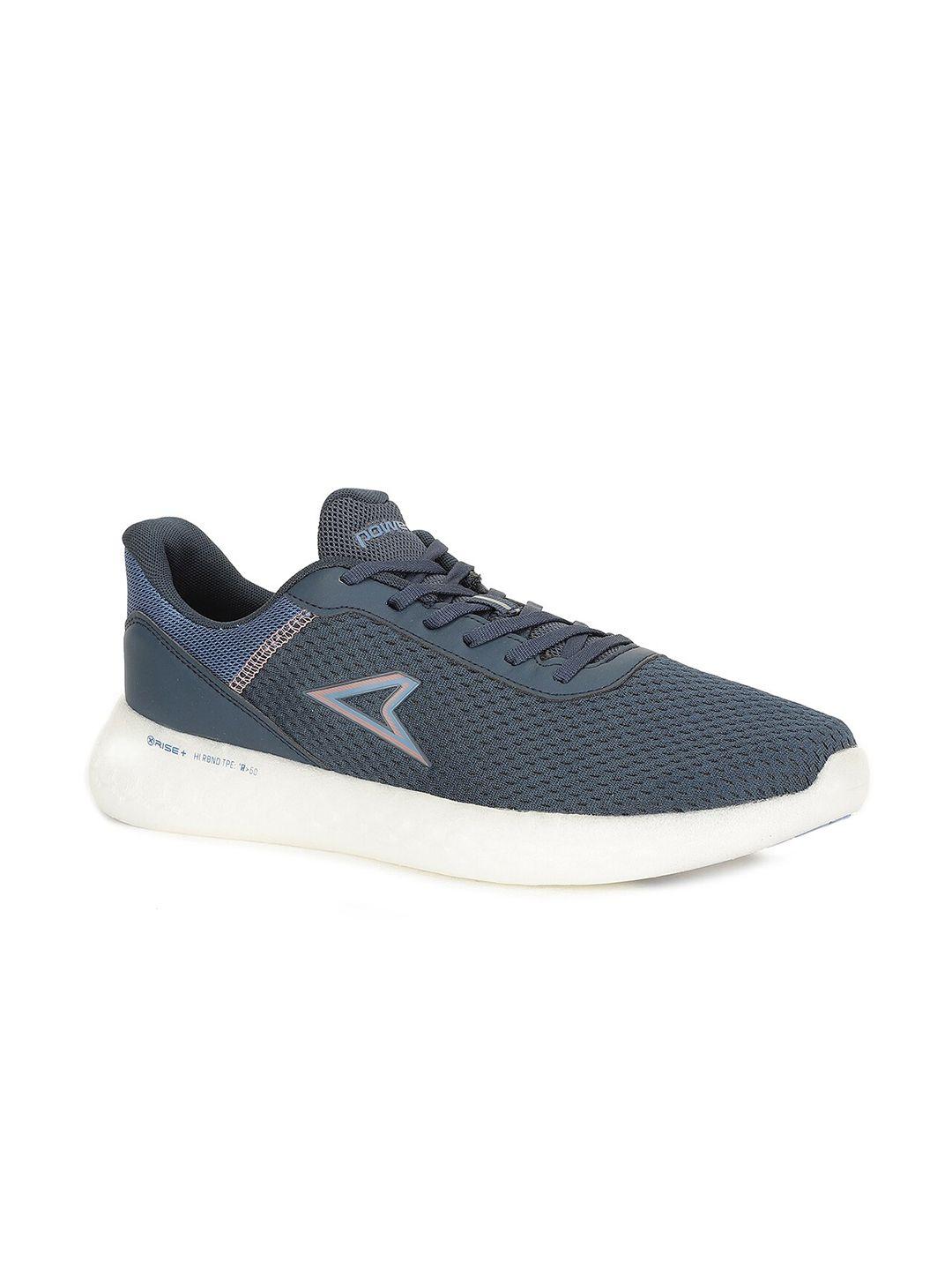 power men blue mesh running non-marking shoes