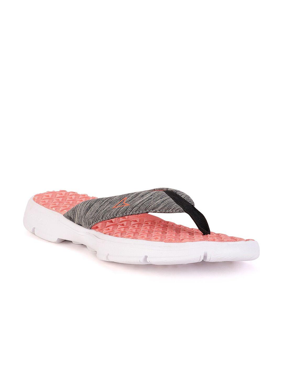 power women pink & grey thong flip-flops