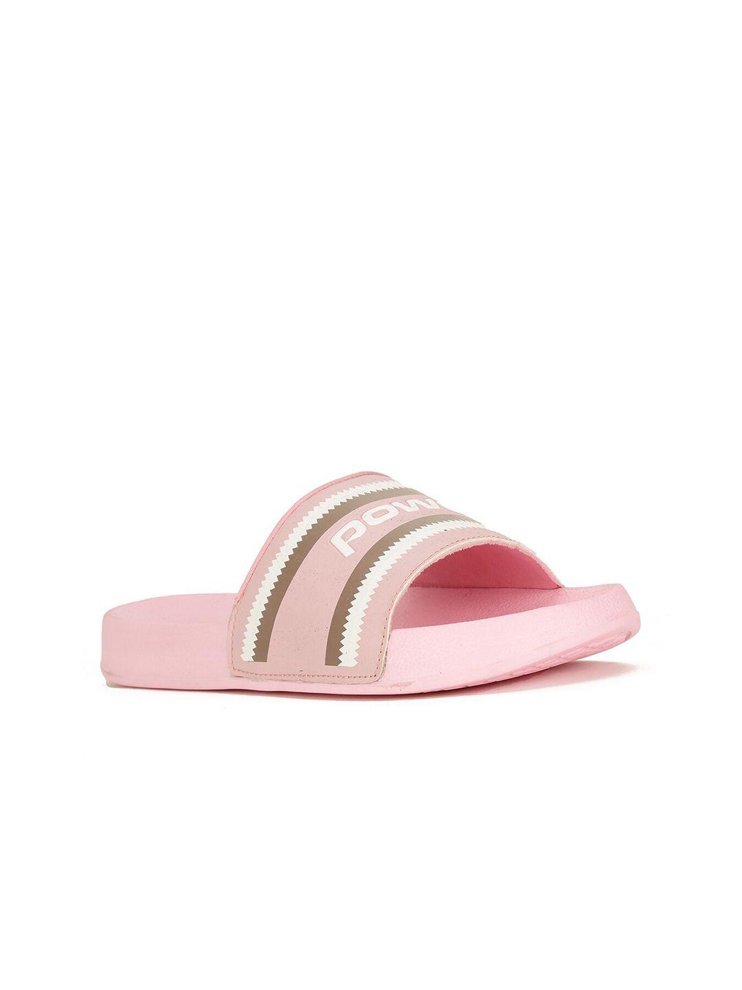 power women pink & white sliders