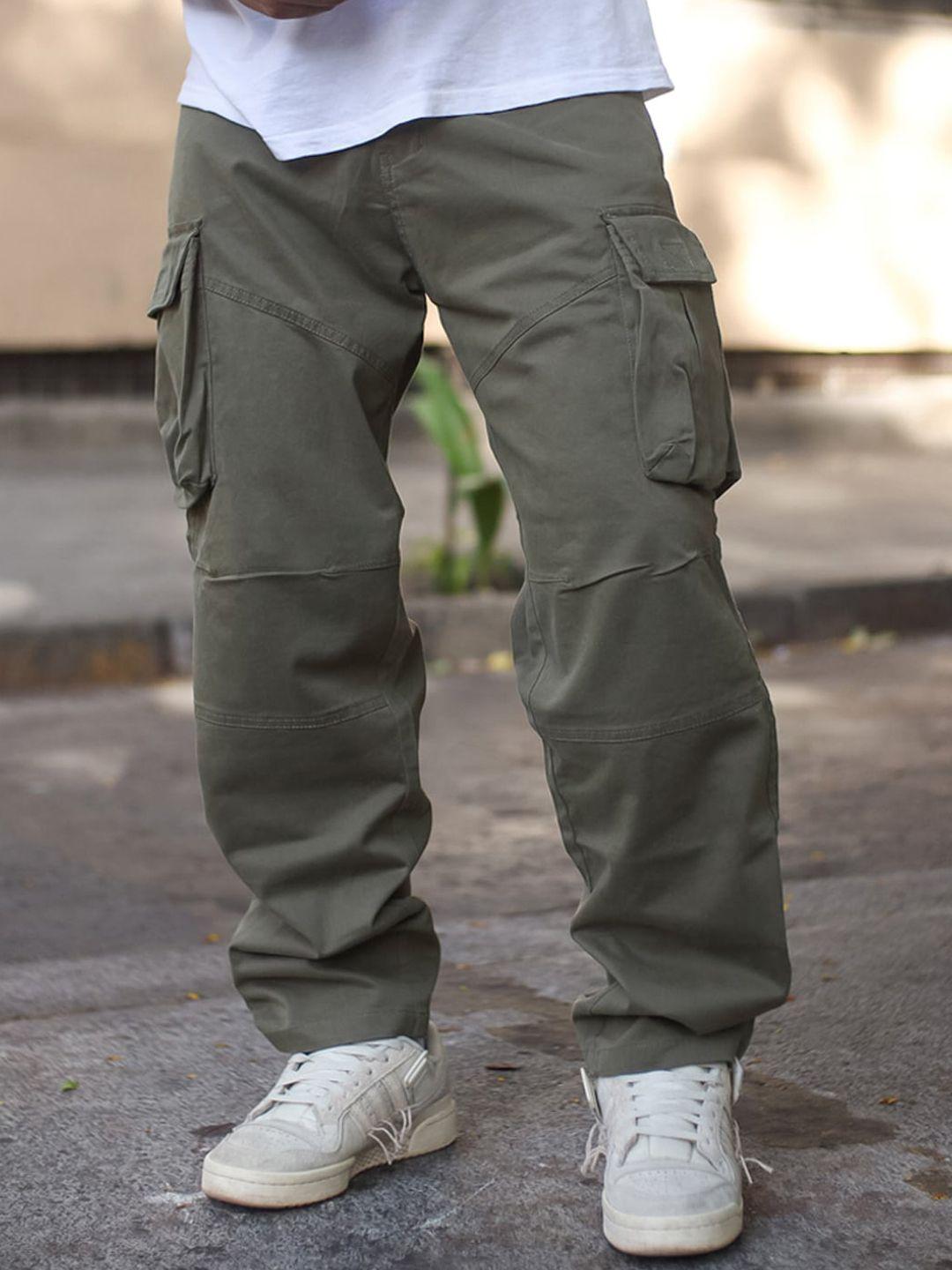 powerlook men mid-rise loose fit cargos