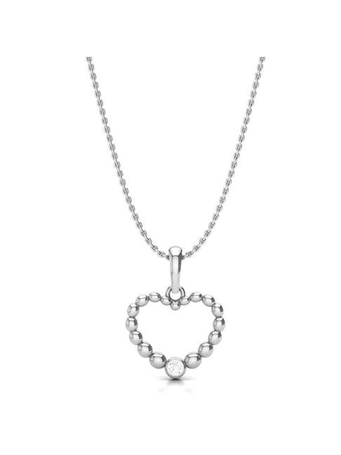 praavy 92.5 sterling silver bubble necklace for women