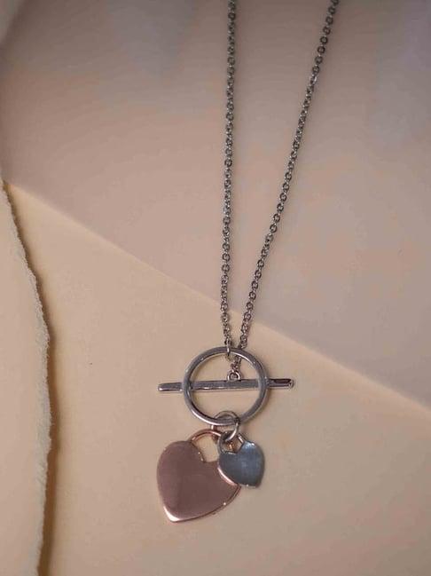 praavy 92.5 sterling silver tied to my heart necklace for women