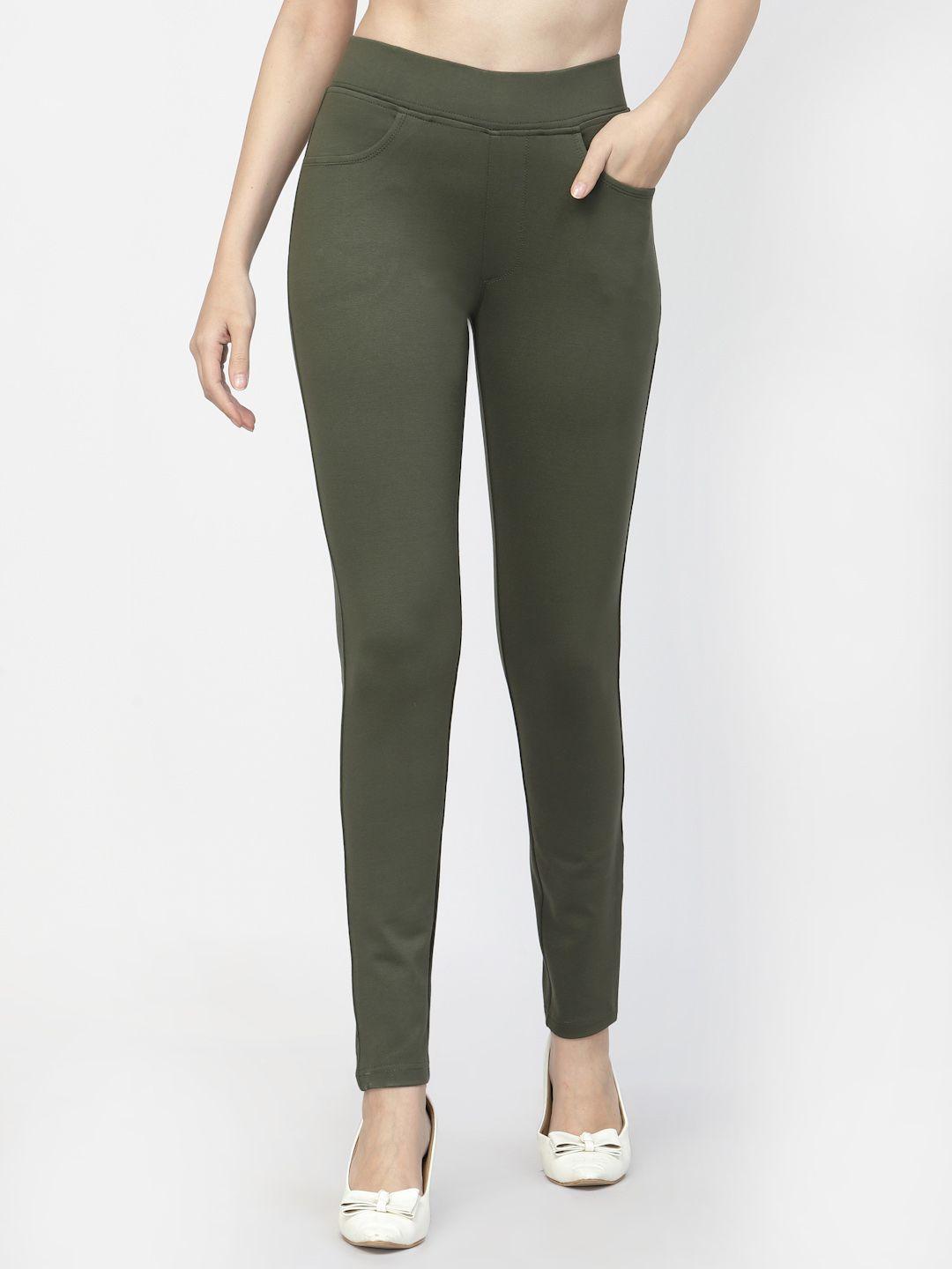 prag & co skinny fit cotton treggings