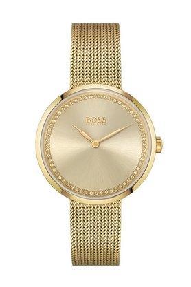 praise gold dial stainless steel analog watch for women - 1502547