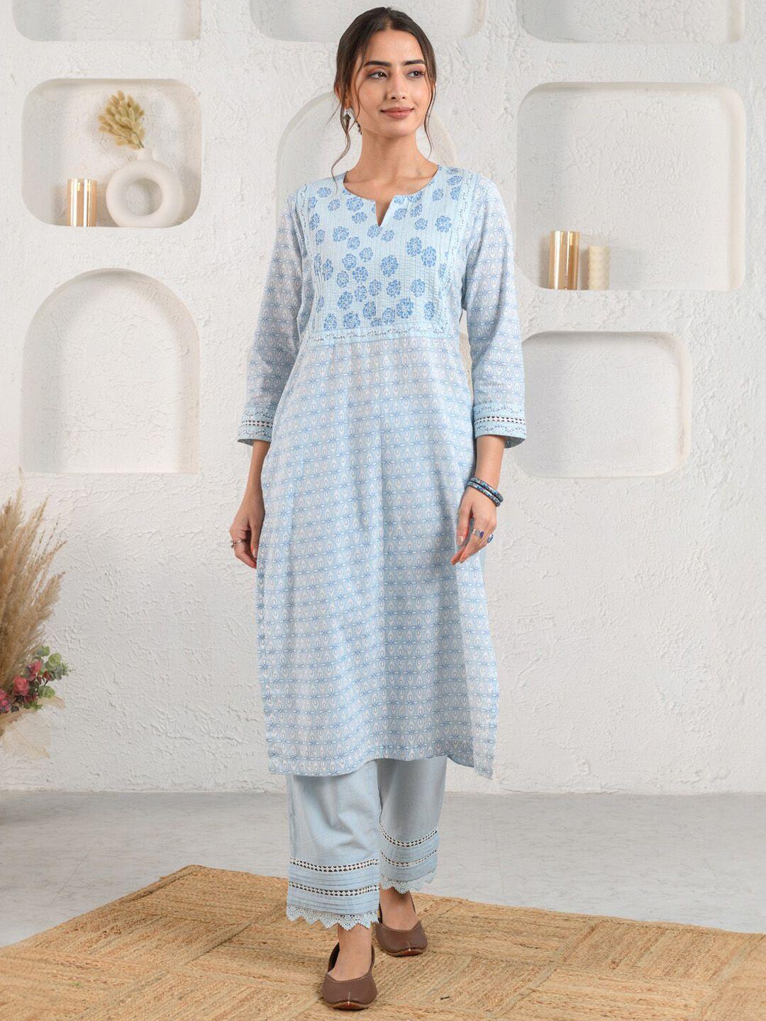 prakriti jaipur ethnic motifs printed cotton straight kurta