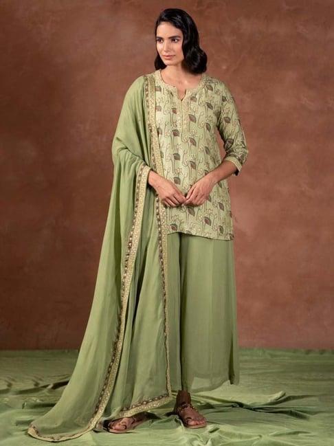 prakriti jaipur green kamal kurta