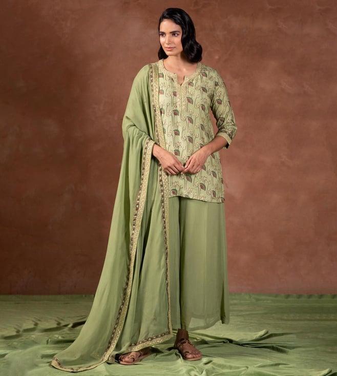 prakriti jaipur green kamal kurta