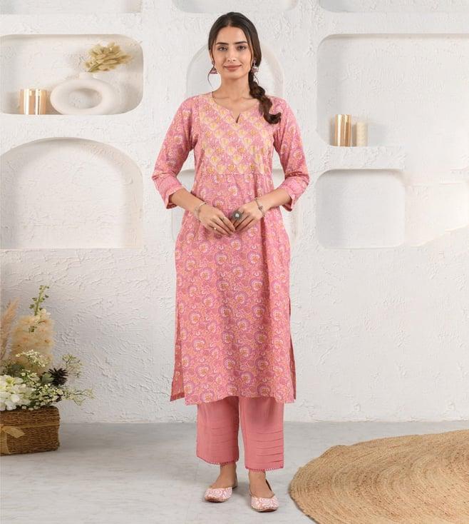 prakriti jaipur pink summer kurta