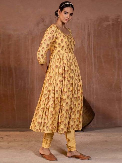 prakriti jaipur yellow chaashini kamakshi anarkali kurta