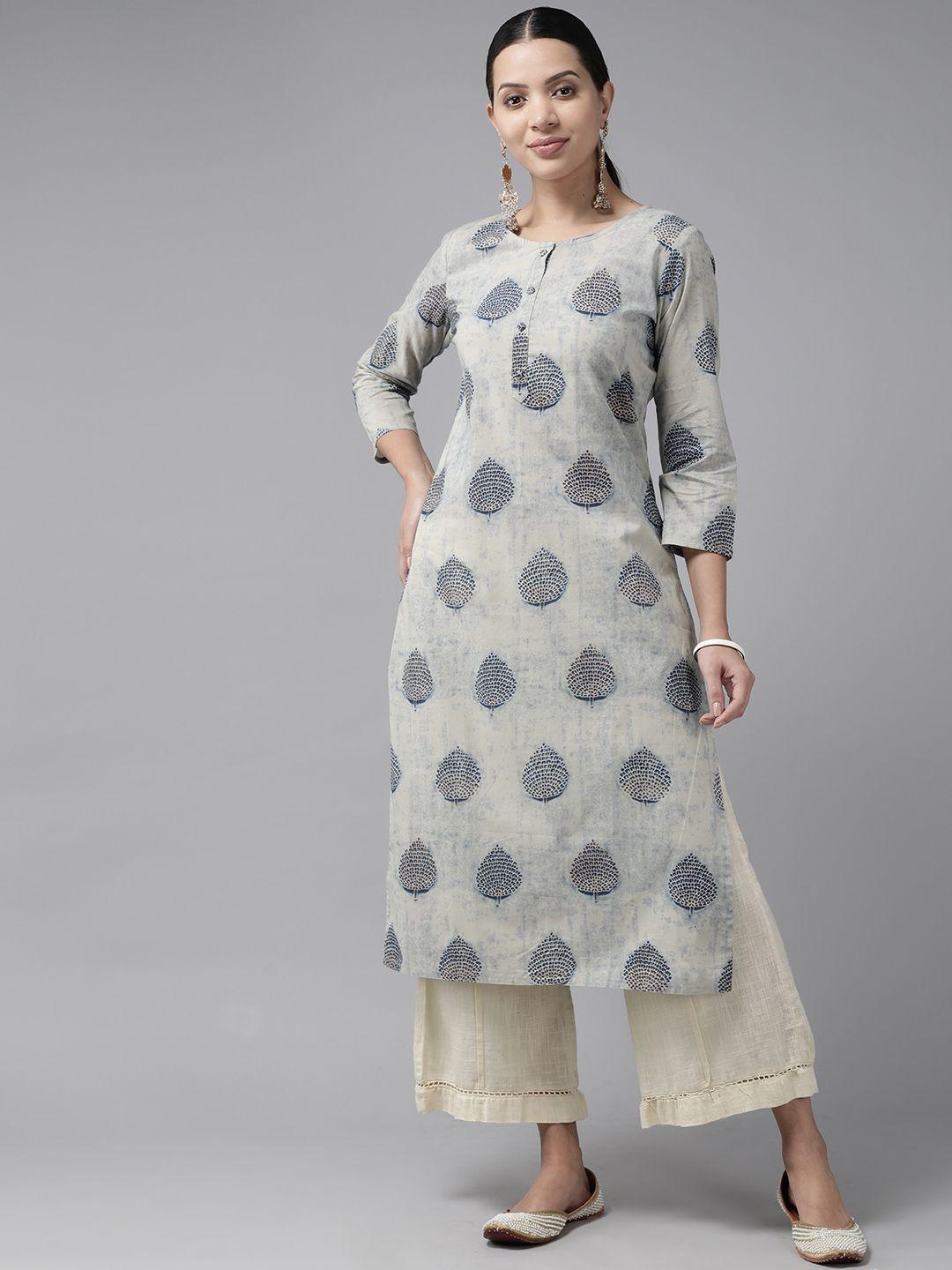 prakrti ethnic motifs printed cotton kurta