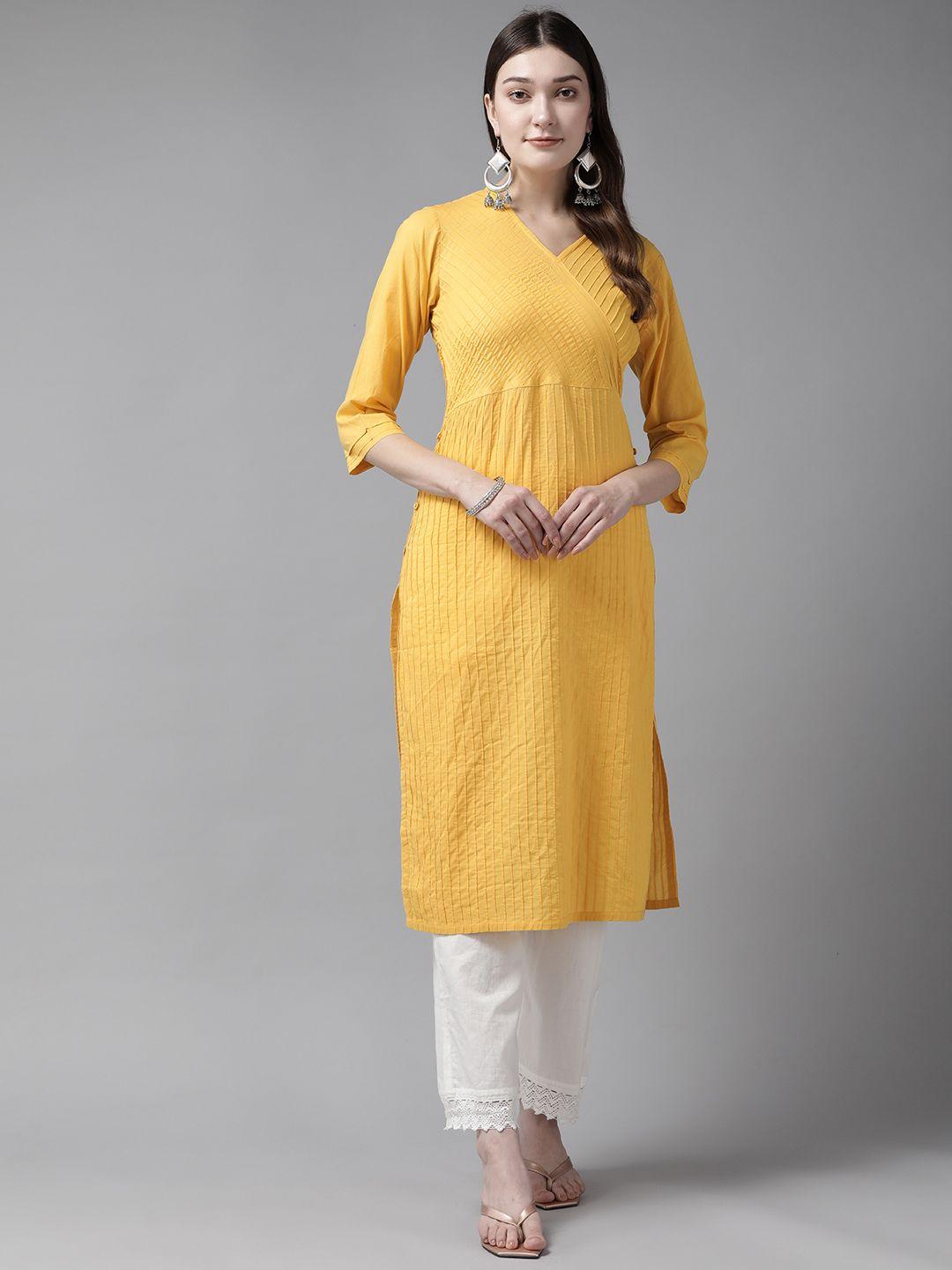 prakrti women cotton striped kurta