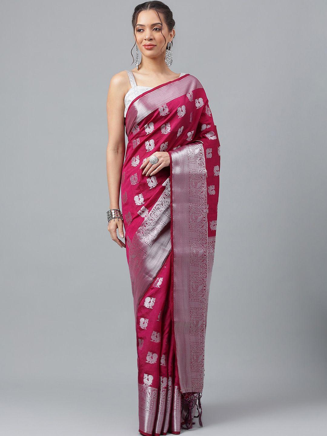 prasthan ethnic motif woven design zari silk cotton kanjeevaram saree