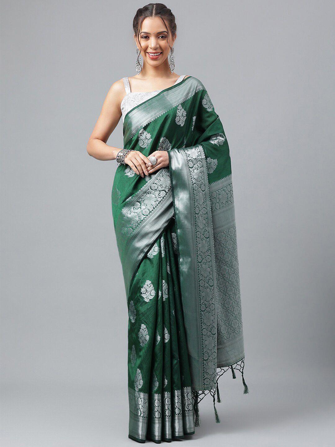 prasthan ethnic motifs woven design zari silk cotton kanjeevaram saree