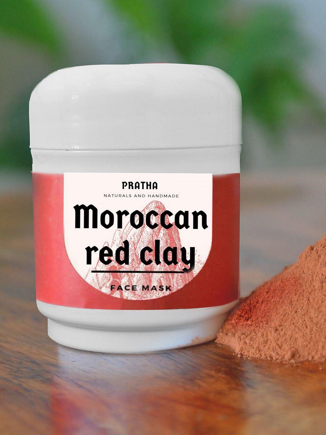 pratha moroccan red clay face mask 50 g