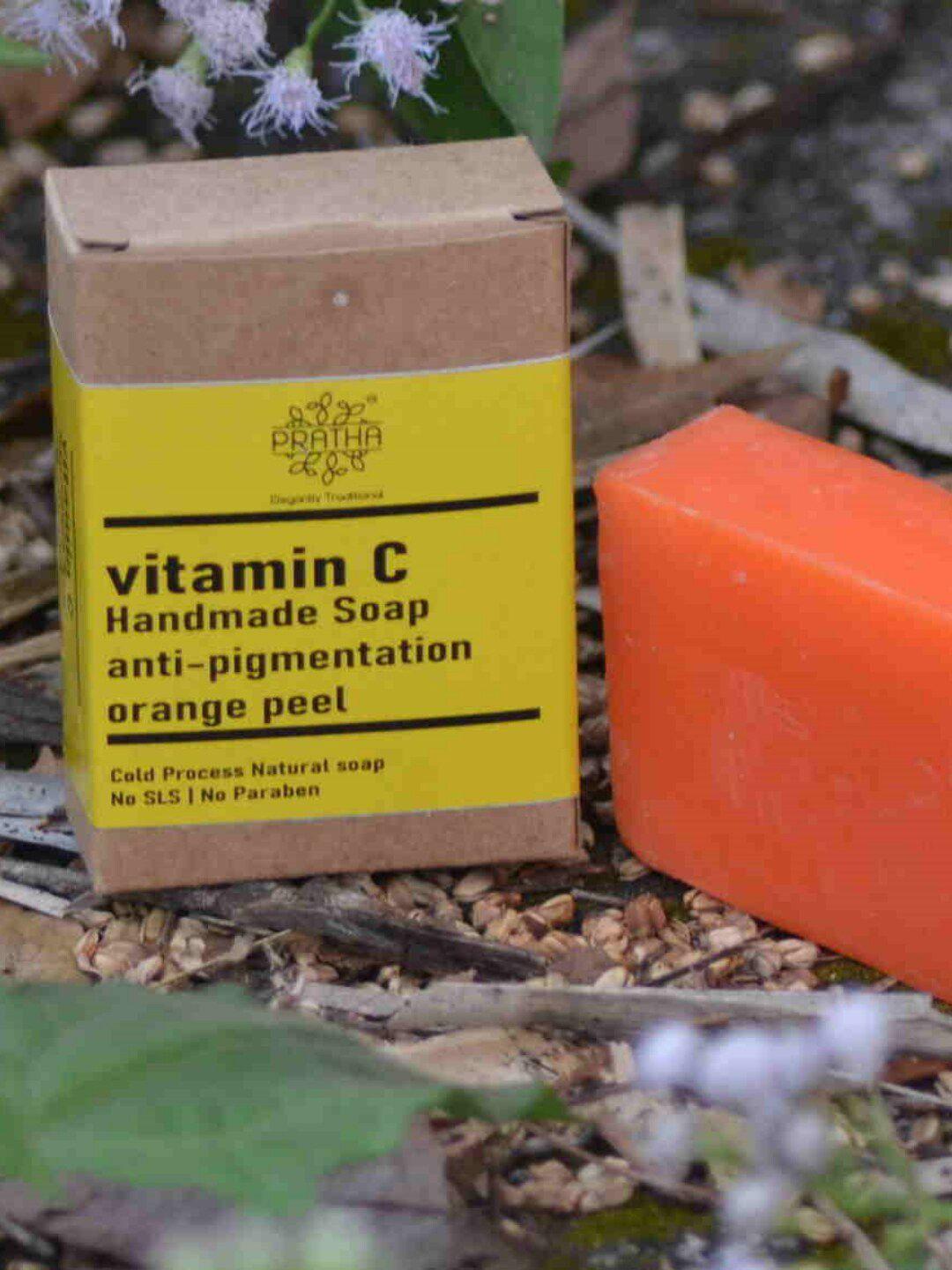 pratha orange vitamin c anti-pigmentation cold process handmade soap