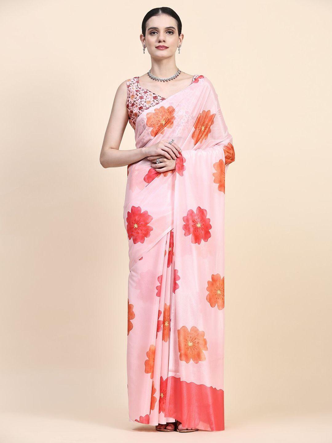 pratibimb floral printed saree