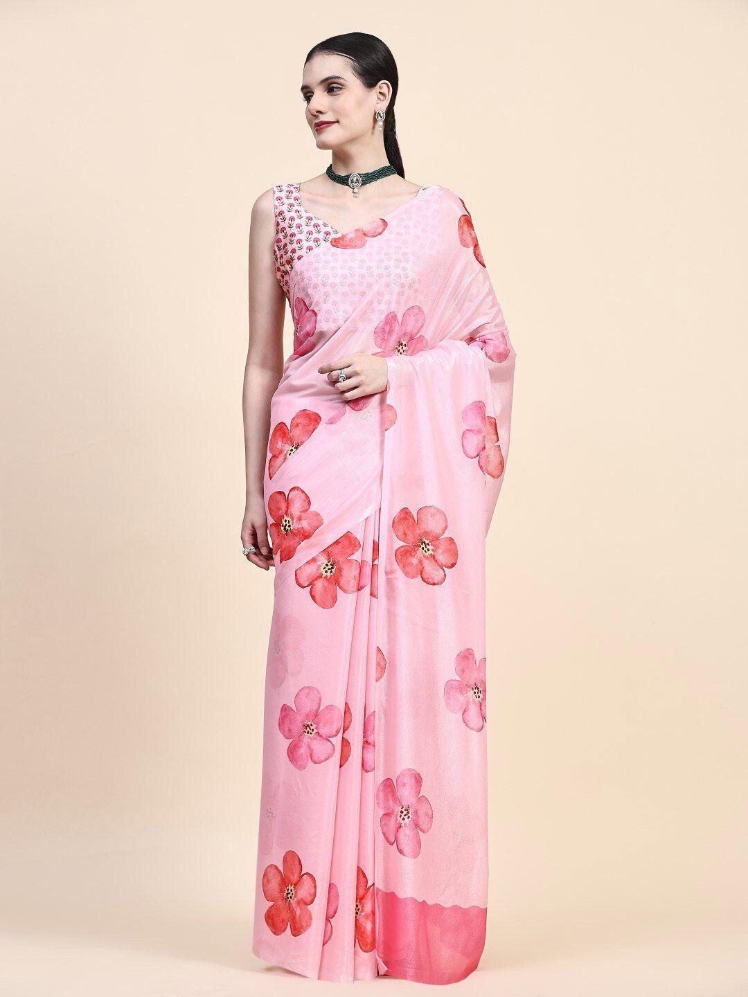 pratibimb floral printed saree