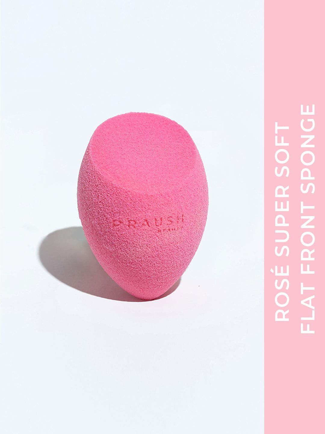 praush rose super soft flat front sponge - pink