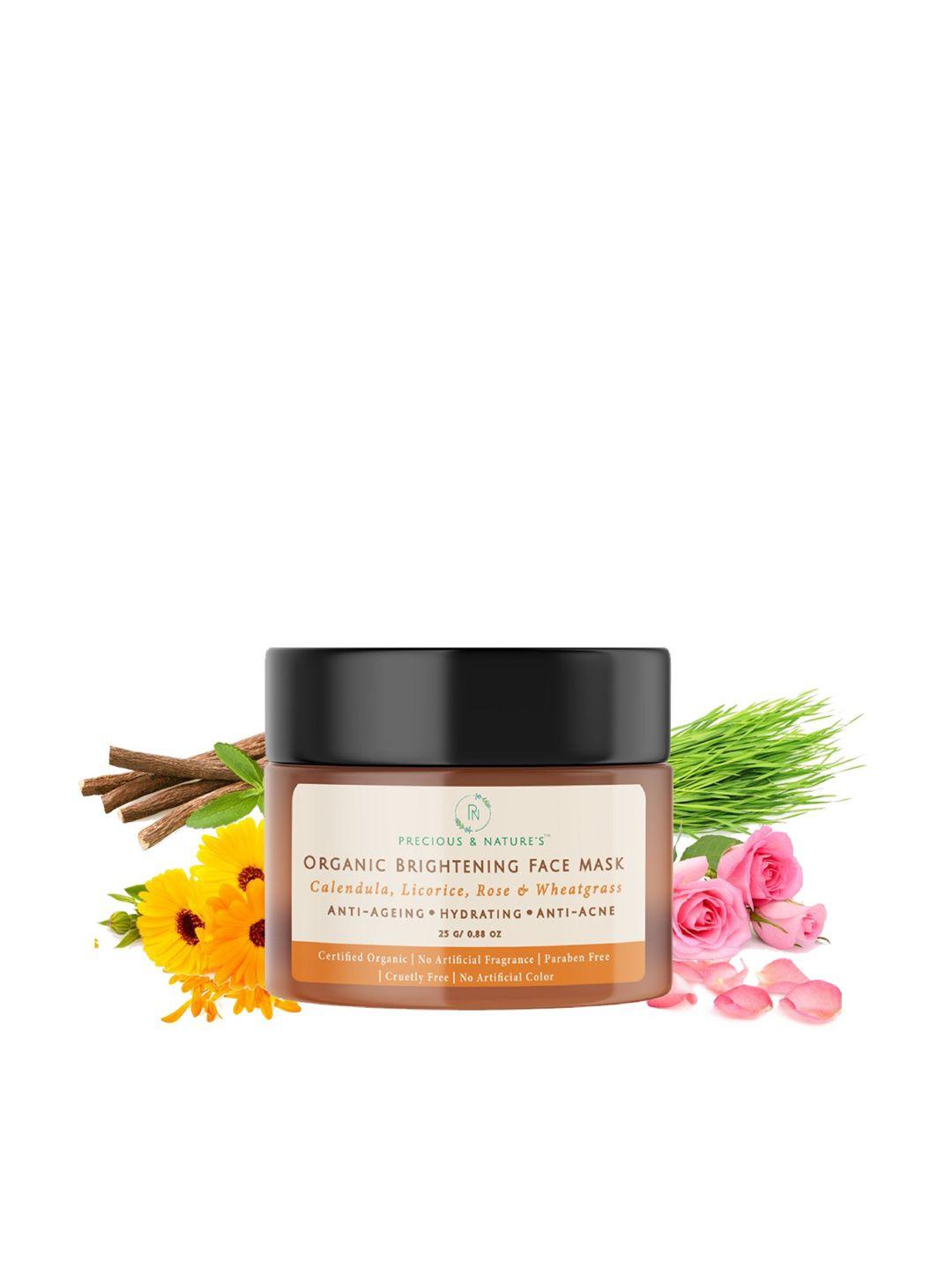 precious and natures certified organic brightening face mask 25 g