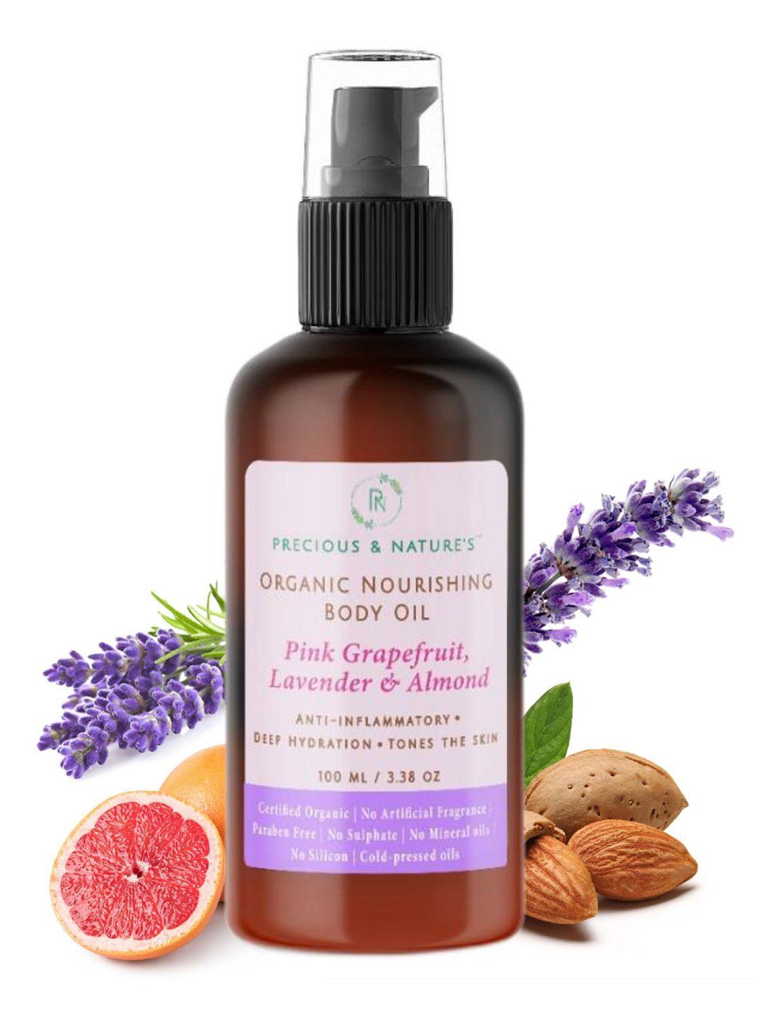 precious and natures unisex organic body nourishment oil 100ml