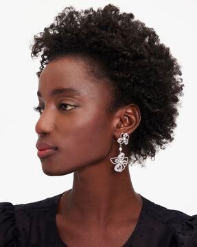 precious bloom double drop earrings