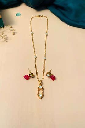 precious high quality polki necklace chain