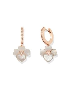 precious pansy pav drop mini hoops