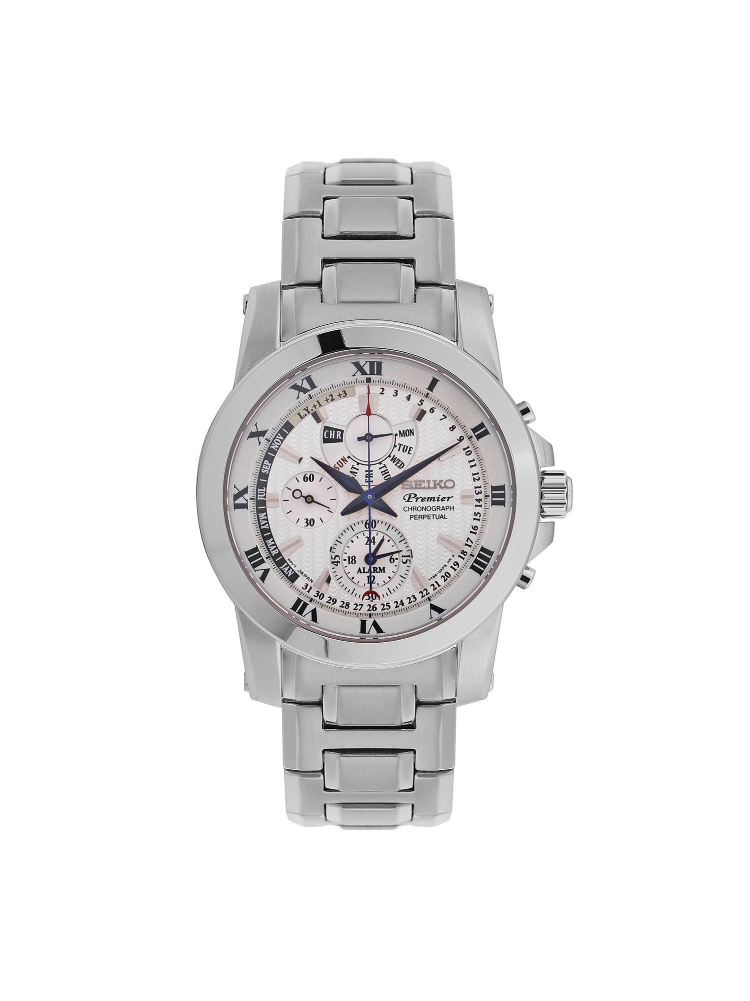 premier chronograph white dial mens watch-spc159p1