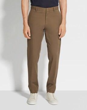 premium cotton straight fit pants