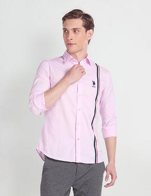 premium cotton vertical stripe shirt