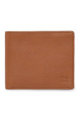 premium genuine leather men's wallet - boss design - tan