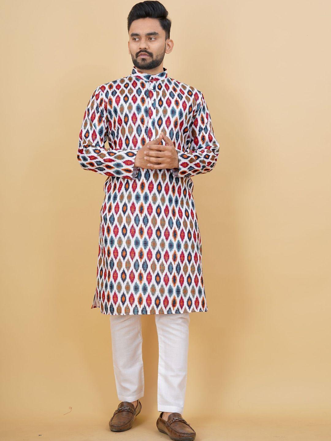 premroop- the style you love abstract printed cotton kurta