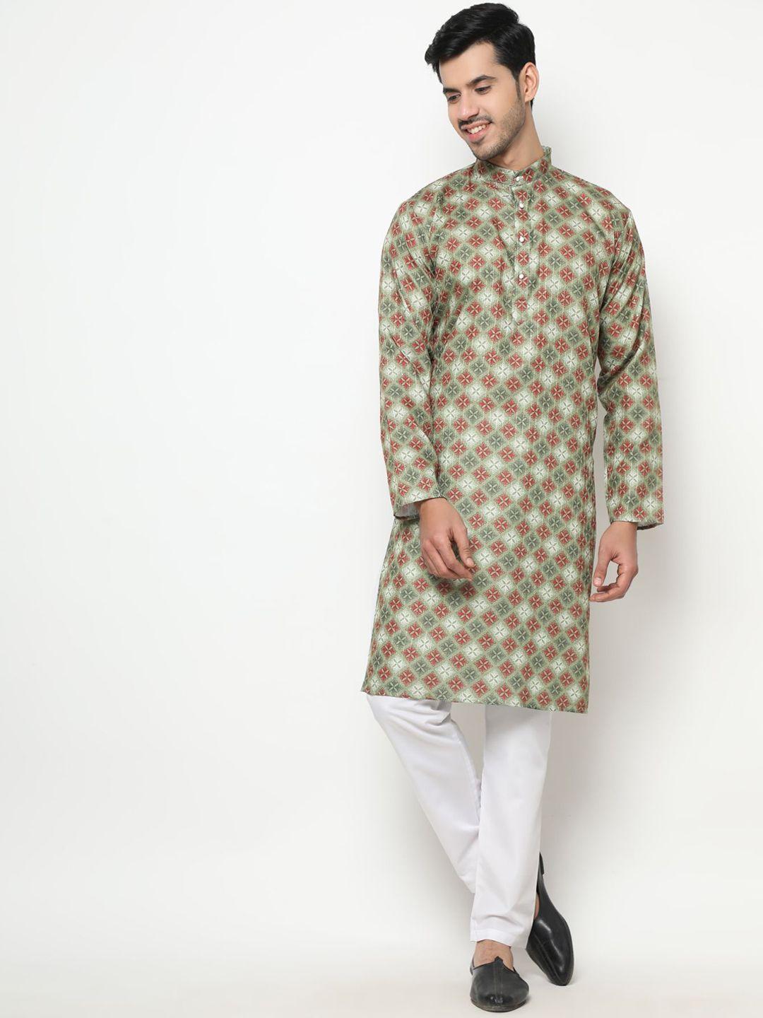 premroop- the style you love men floral printed kurta