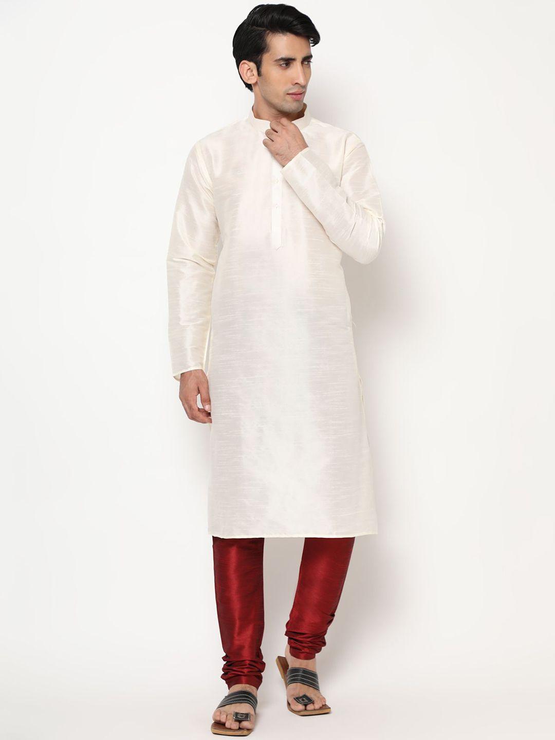 premroop- the style you love men pure cotton kurta with churidar