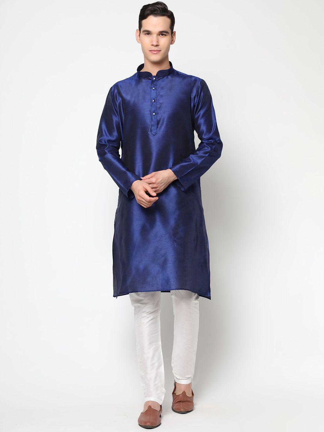 premroop- the style you love men pure cotton kurta with churidar