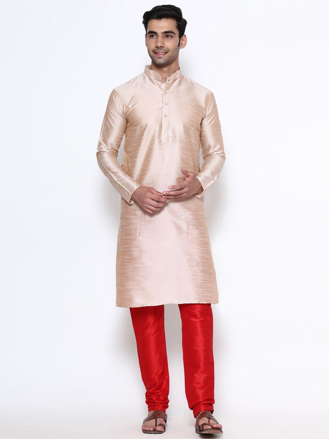 premroop- the style you love men solid kurta with churidar