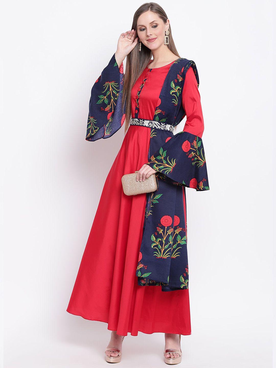 prenea women floral printed maxi dress