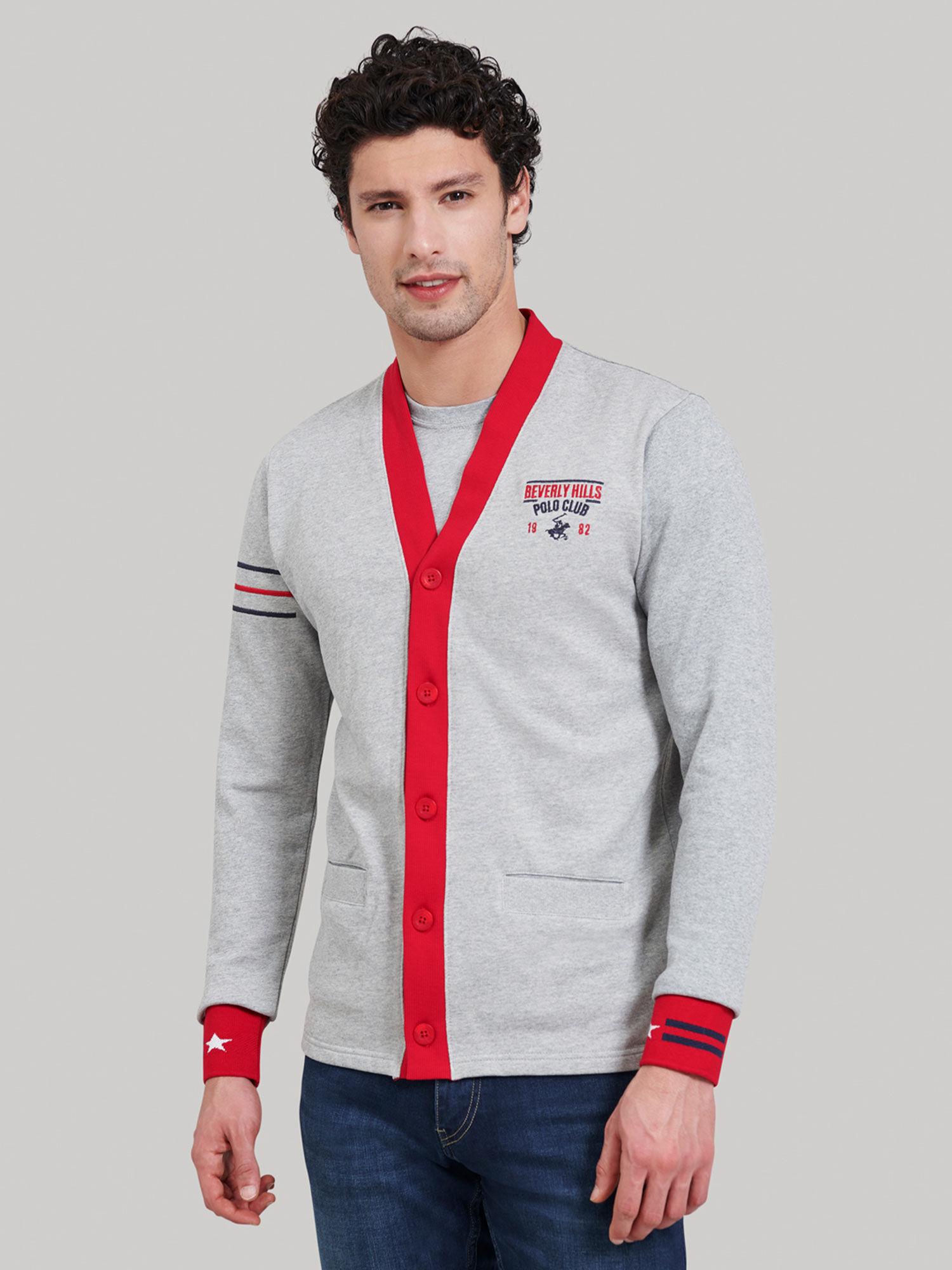 prep school french terry cardigan