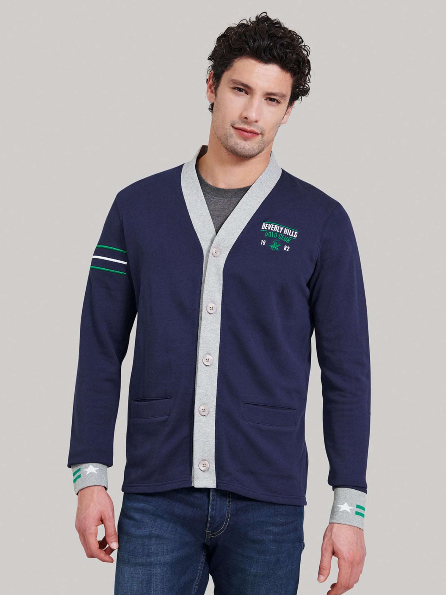 prep school french terry cardigan