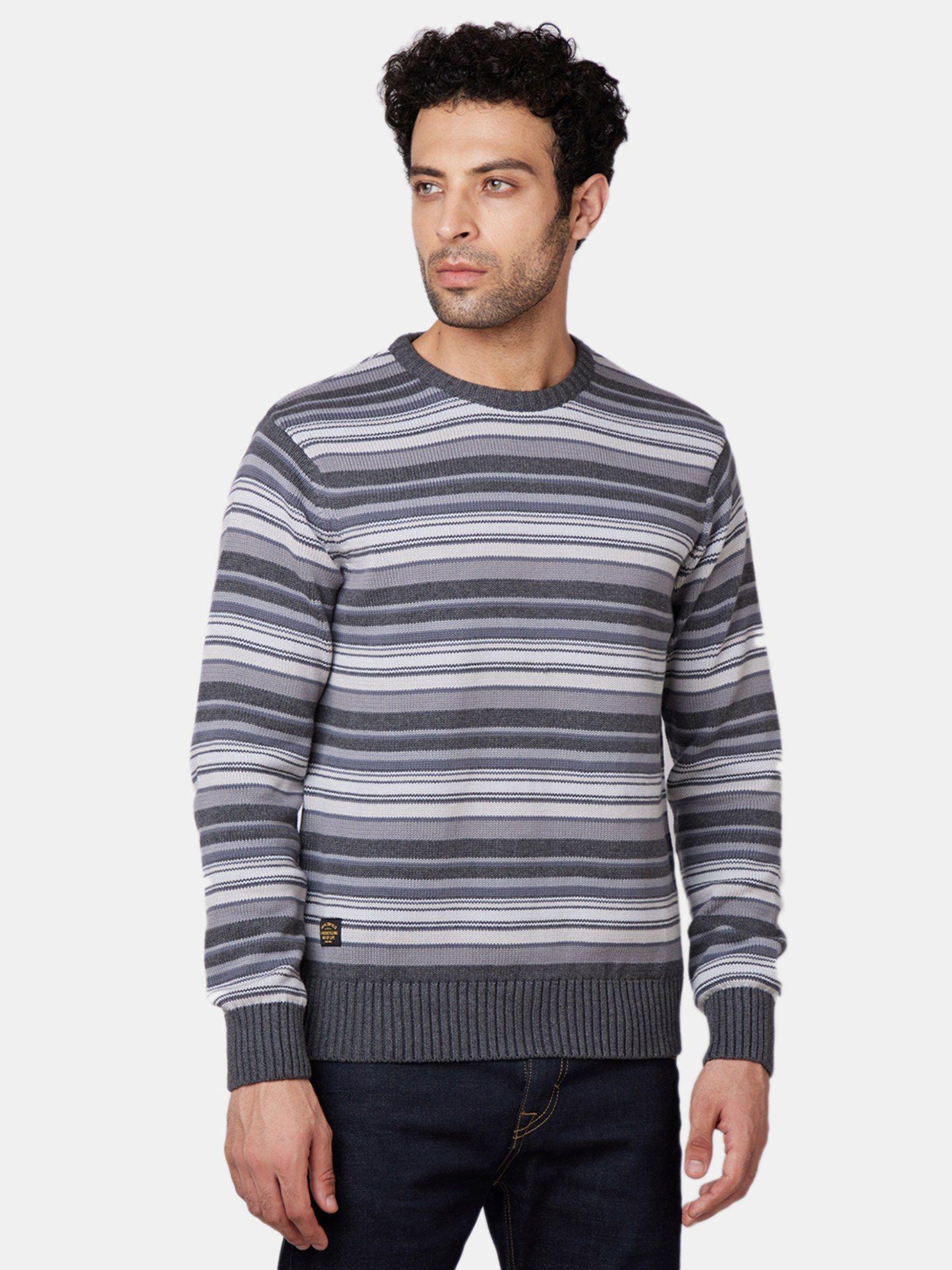 preppy grey sweater