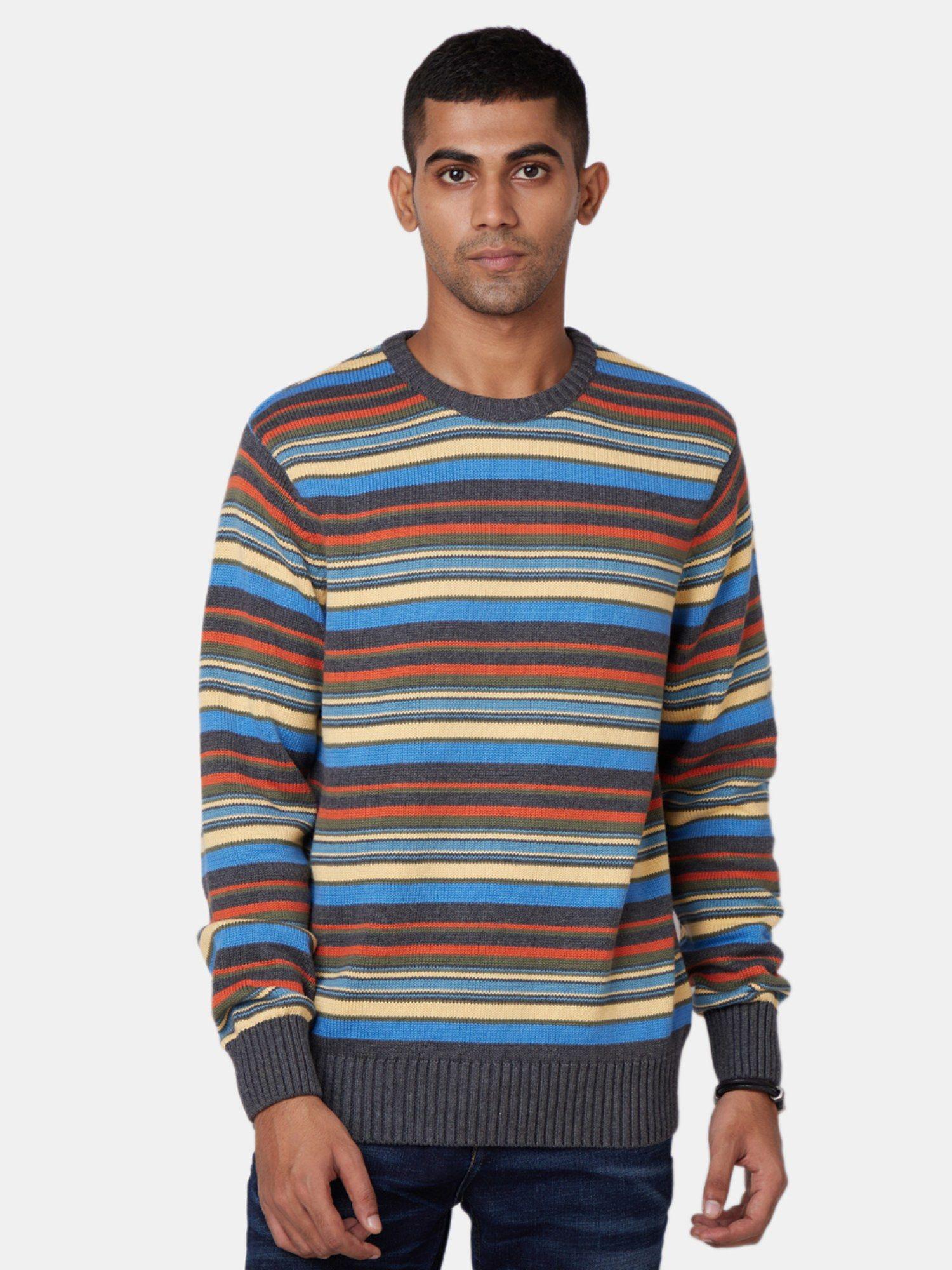 preppy multicolor sweater
