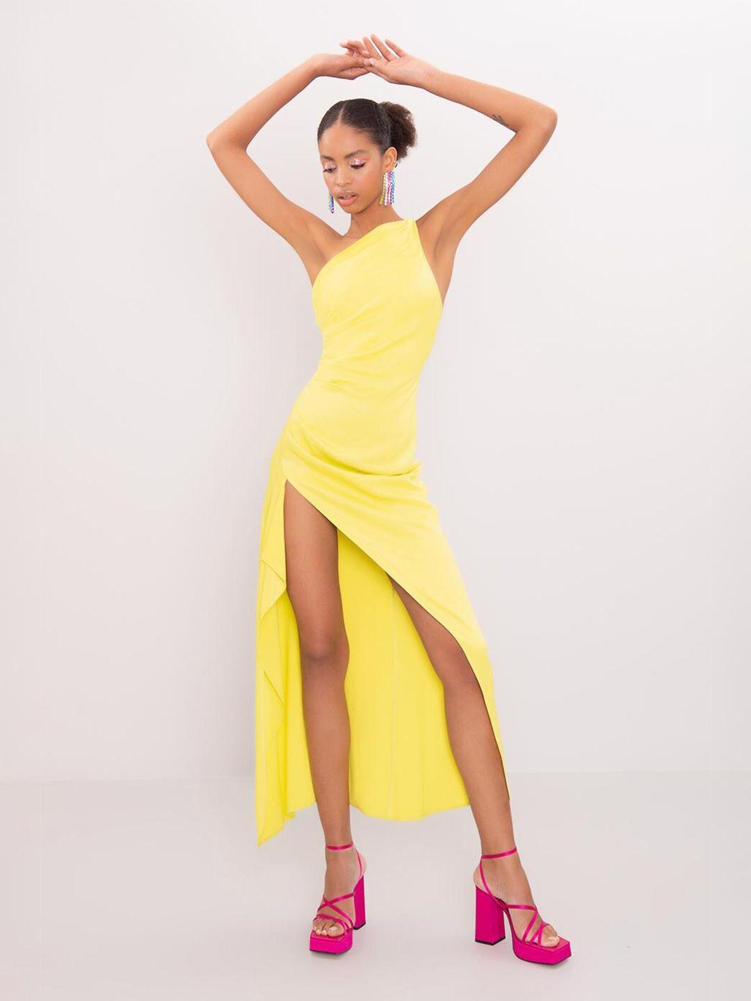 pret a tuer one shoulder maxi dress