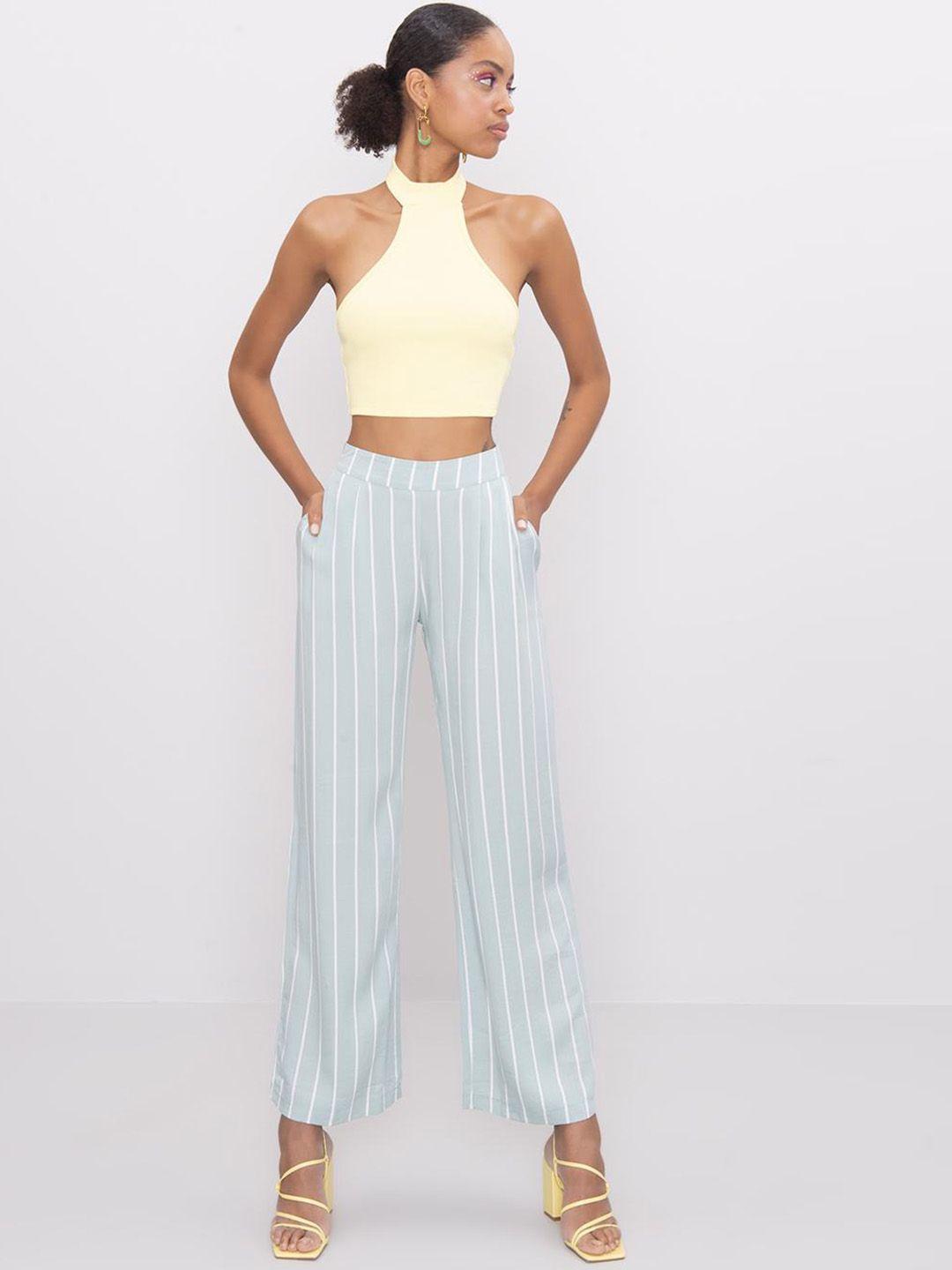 pret a tuer women striped parallel trousers