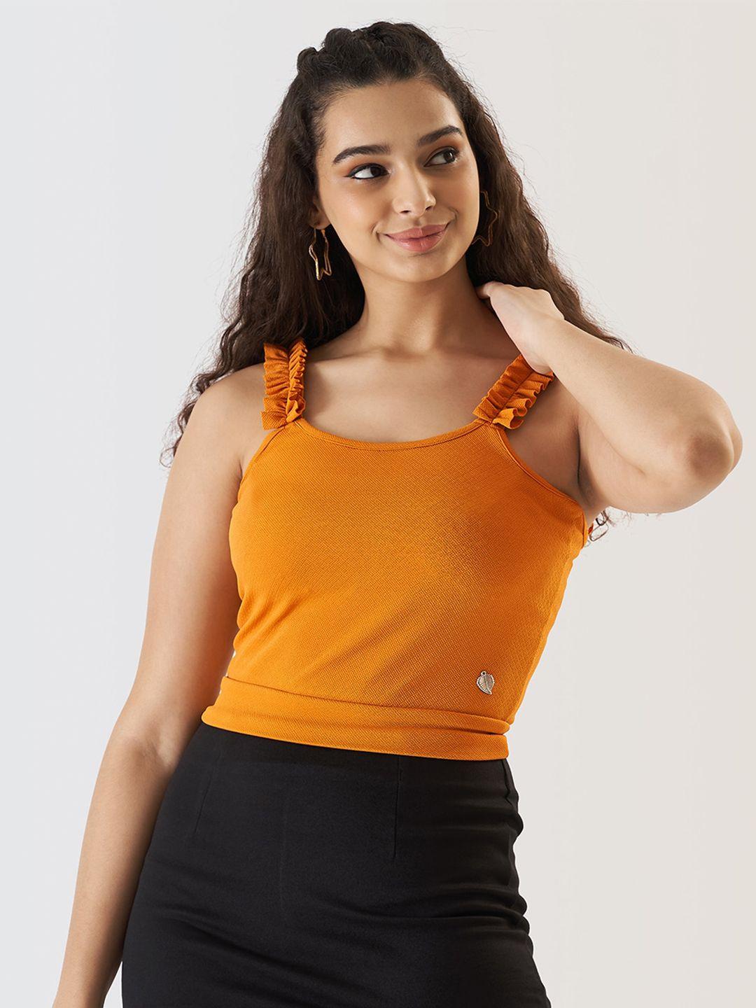 prettify-yellow-sleeveless-fitted-crop-top