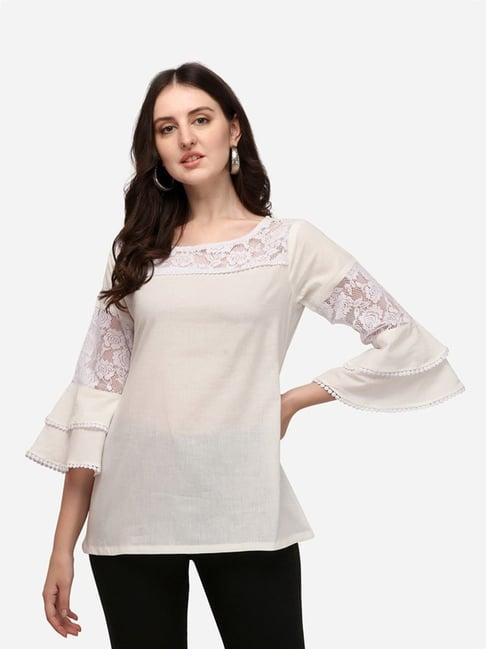 prettify white regular fit top