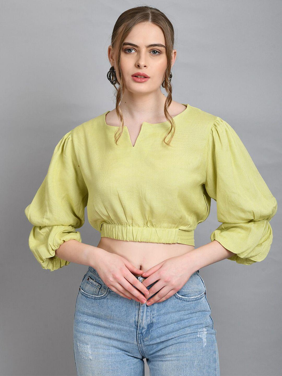 pretty loving thing blouson crop top